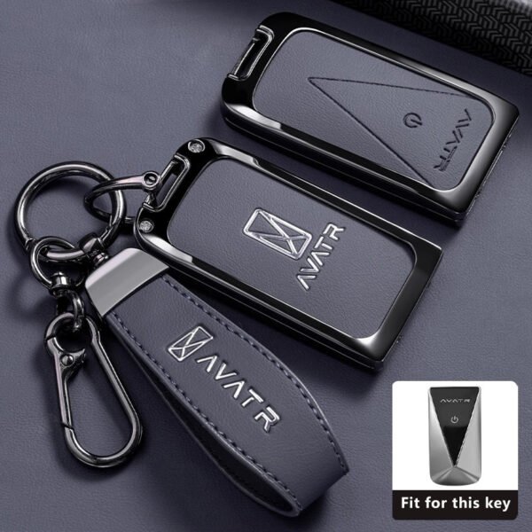 Zinc Alloy Car Key Case for Avatr 12 Avatar 06 07 MAX Ultra 2024 2025 2026 Accessories Fob Keychain Remote Cover Shell Housing Ring Holder