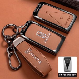 Zinc Alloy Car Key Case Fob for Avatr 07 06 Avatar 12 MAX Ultra 2024 2025 2026 Accessories Keychain Remote Cover Shell Housing Ring Holder